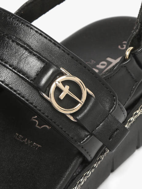 Sandalen Uit Leder Tamaris Zwart women 44 ander zicht 2